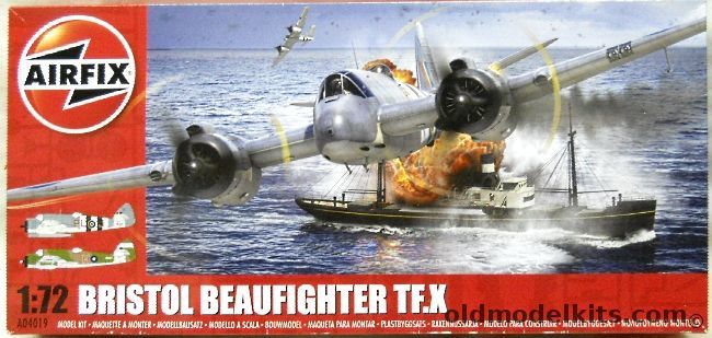 Airfix 1/72 Bristol Beaufighter TF.X With Eduard Zoom PE and Yahu Instrument Panel, A04019 plastic model kit